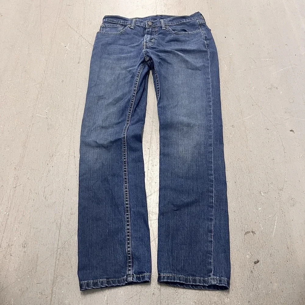 LEVIS 511 Slim Fit Jeans Stretch Slim Throughout Midrise‎ Medium Blue 33x32